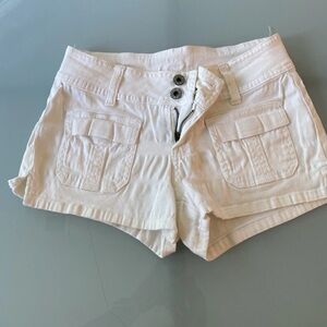 Angels Women's Cream Cargo Shorts
